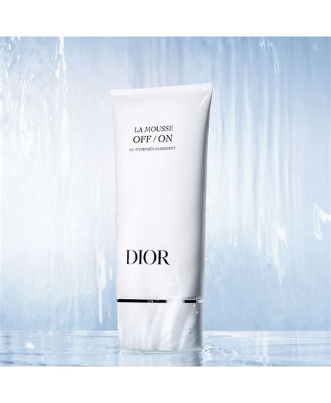 la mousse dior off on|Dior facial cleansing lotion.